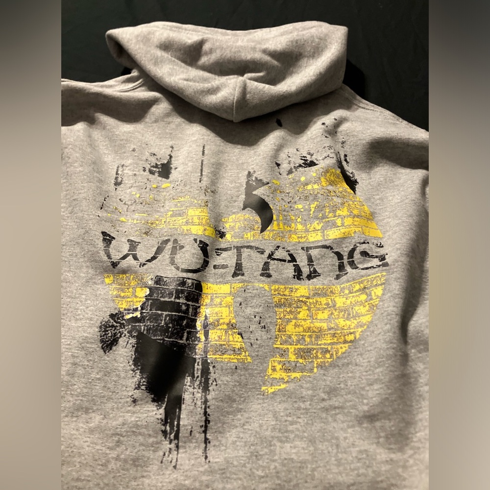 Gray Wu-Tang Spiderman Collab | Protect Ya Neck Lyrics Comic Hoodie - Picture 4 of 5